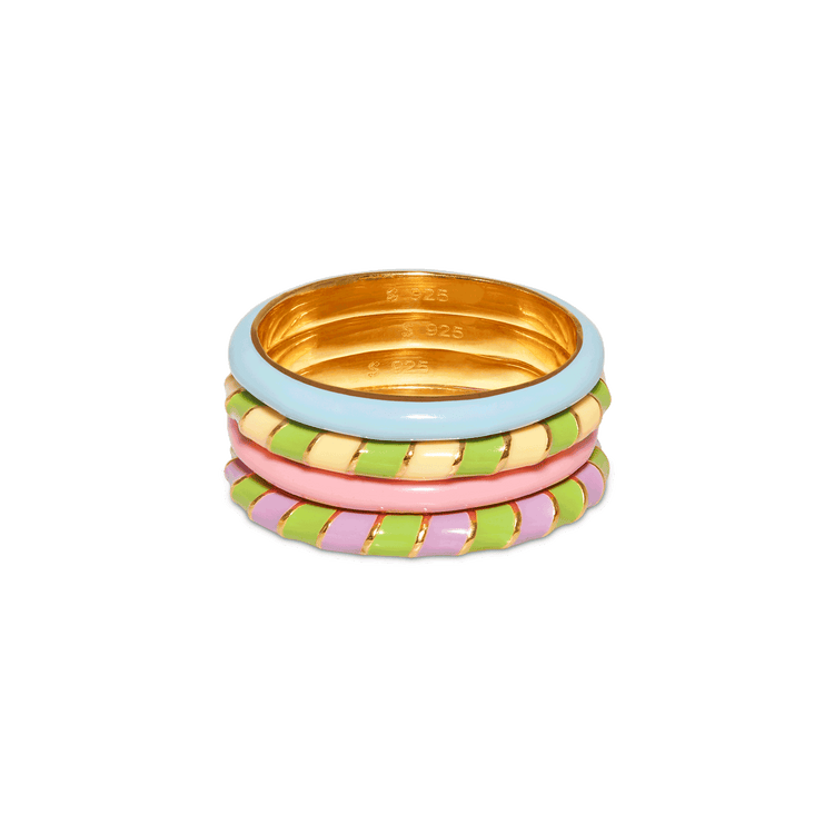 Multi-colored stacking bands