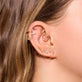 Chained Topaz Double Piercing Earring