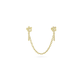 Chained Topaz Double Piercing Earring