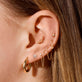 Chained Topaz Double Piercing Earring