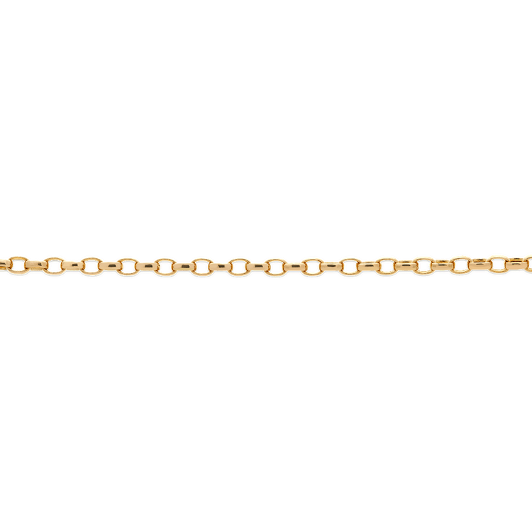 Stone and Strand 14K Yellow Gold Tiny Chunky Chain Bracelet Close Up Image