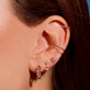 Image of 10K Yellow Gold Cotton Candy Drop Earrings with Stone and Strand Earrings