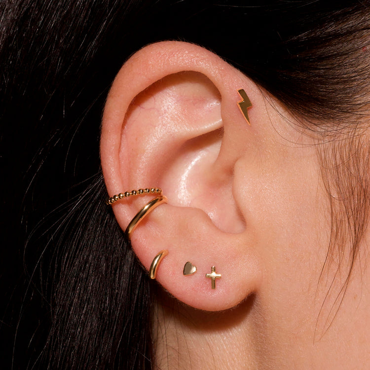 Cross My Heart Studs