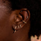 Curve Trifecta Diamond Piercing Earring