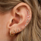 Curve Trifecta Diamond Piercing Earring