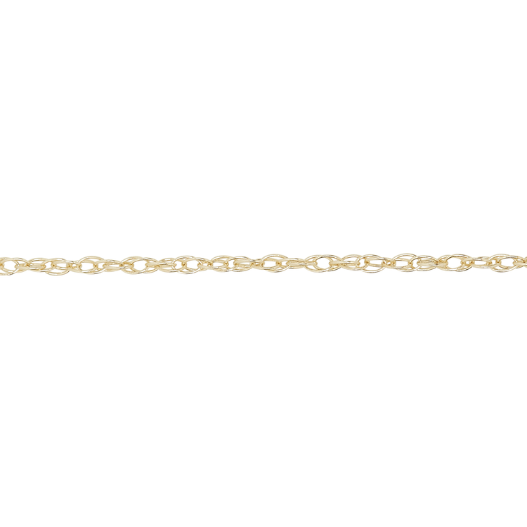 Stone and Strand 10K Yellow Gold Ultra Dainty Twist Chain Necklace Chain Detail Image