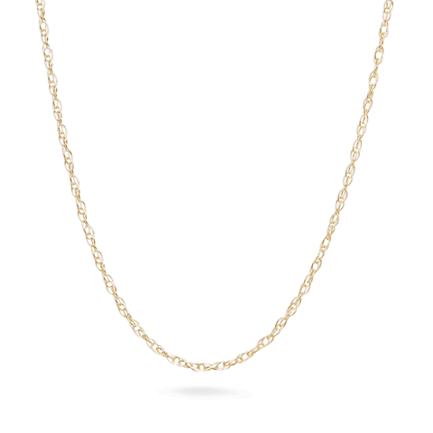 Stone and Strand 10K Yellow Gold Ultra Dainty Twist Chain Necklace Front Image