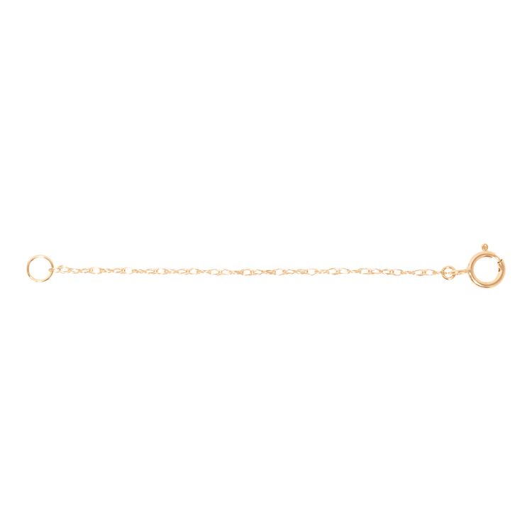 Stone and Strand 10K Yellow Gold Dainty Twist Necklace Extender Close Up Image