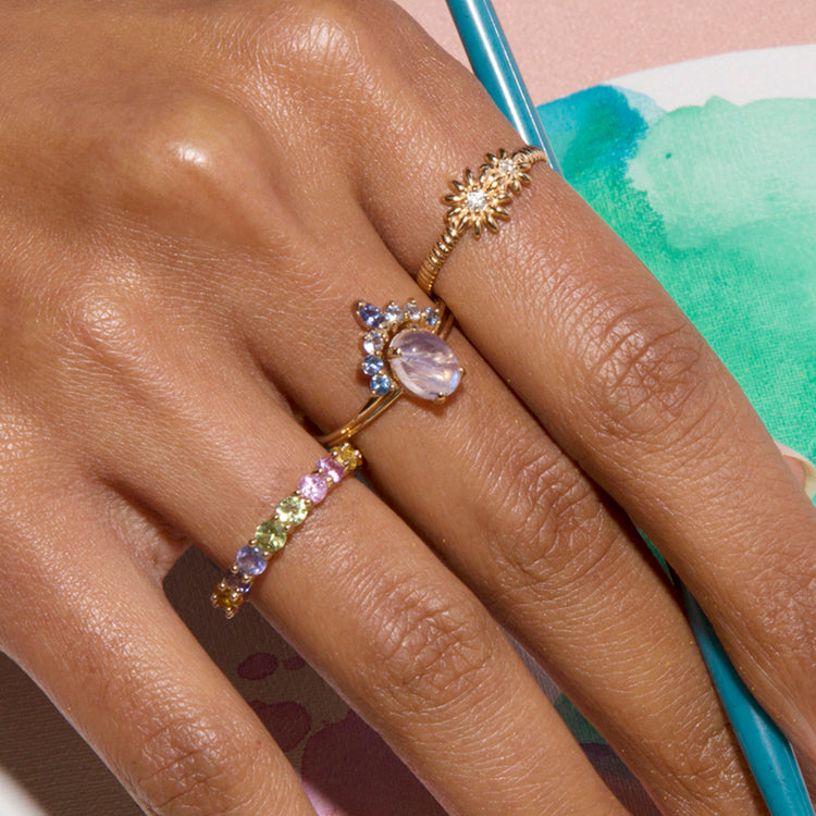 Daisy Chain Trellis Ring