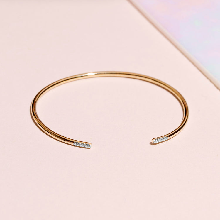 Diamond Accent Outline Cuff