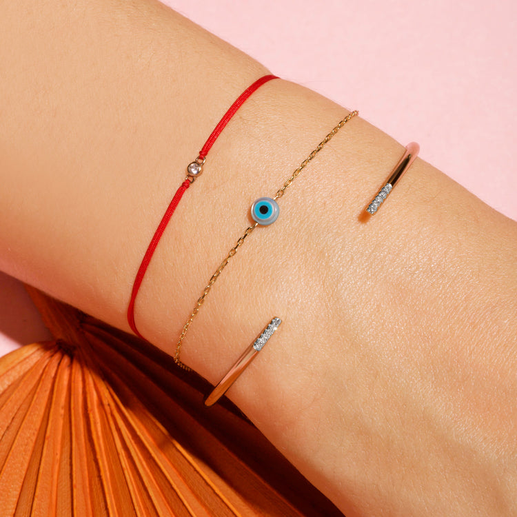 Diamond Accent Outline Cuff