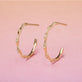 Diamond Bamboo Hoops