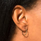 Diamond Bamboo Hoops