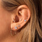Diamond Bamboo Hoops