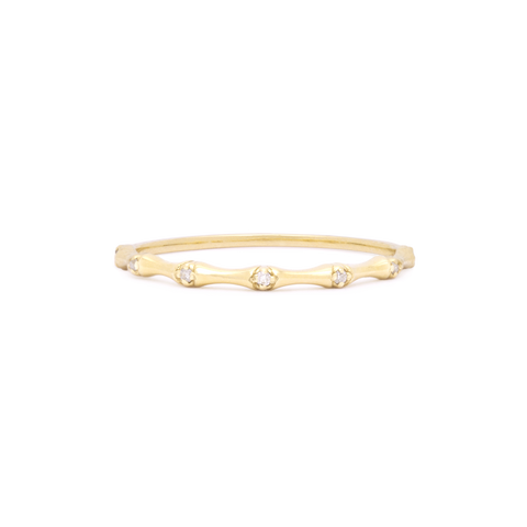 Diamond Bamboo Ring