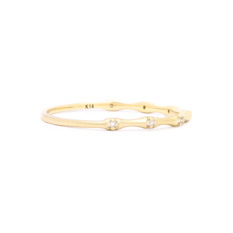 Diamond Bamboo Ring