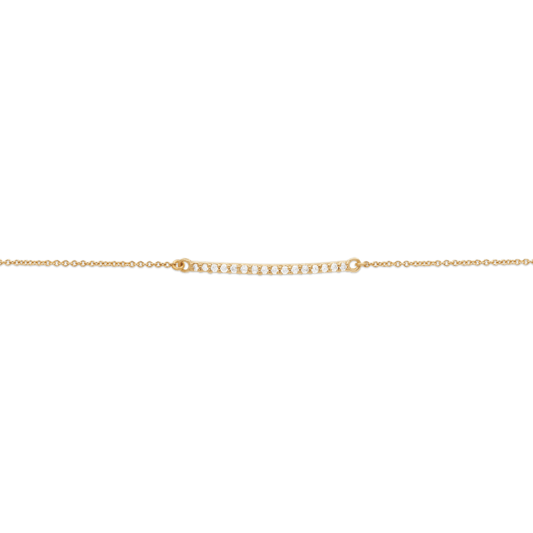 Diamond Bar Slider Bracelet