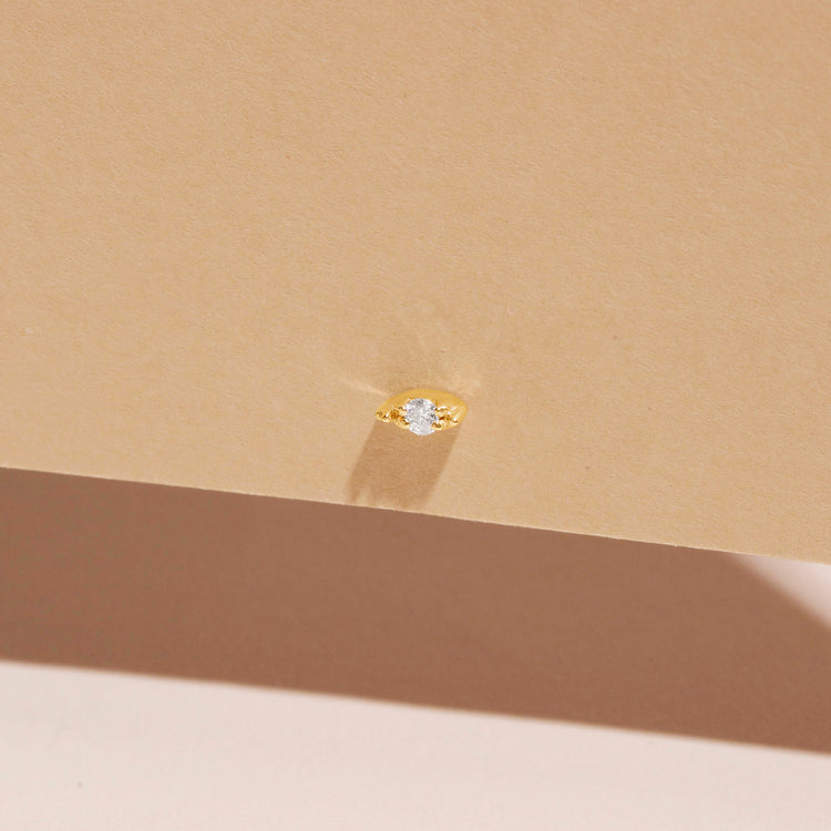 Diamond Bead Piercing Earring