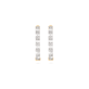 Stone and Strand 10K Yellow Gold Diamond Code Huggies Front Image