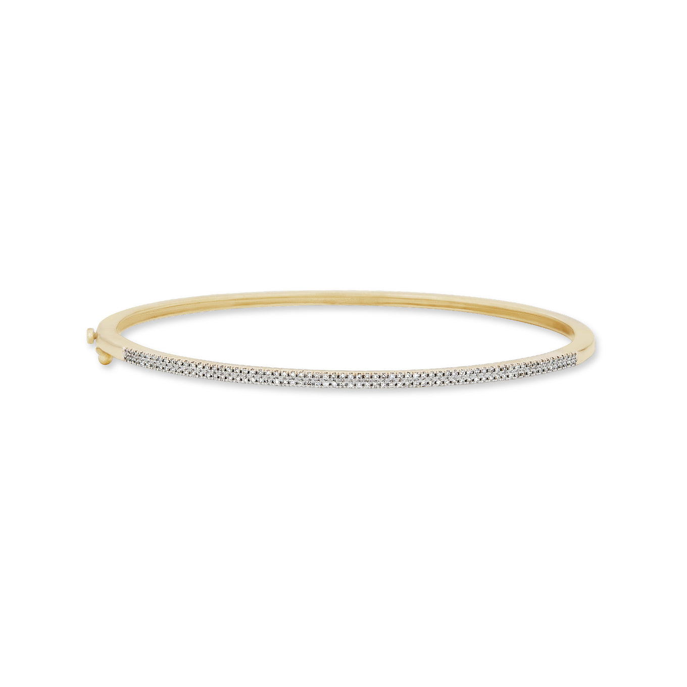 Diamond Line Bangle – STONE AND STRAND