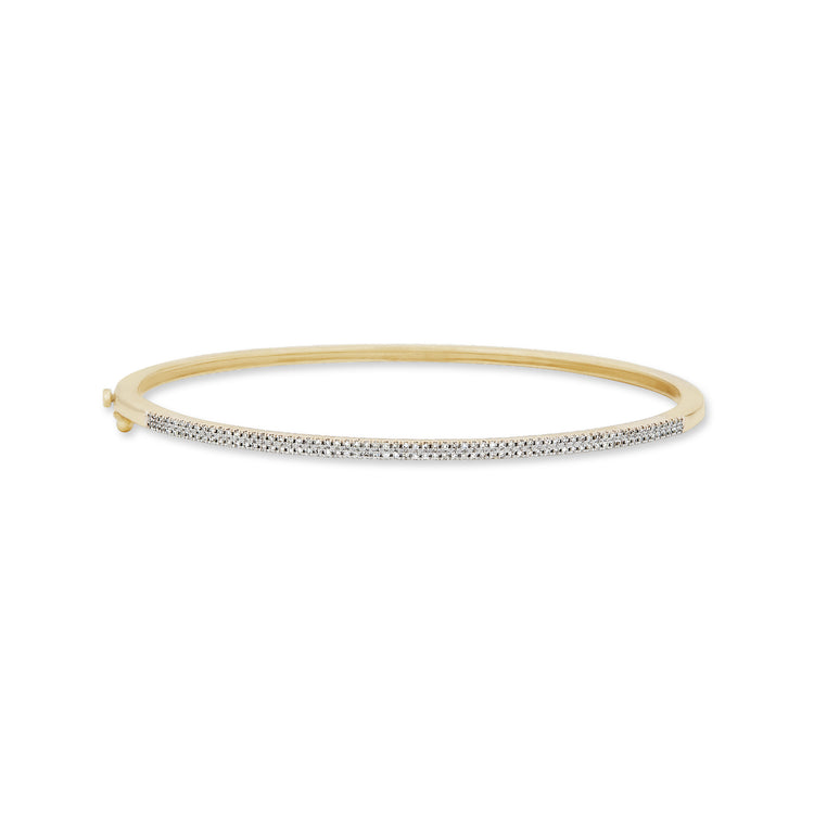 Diamond Line Bangle