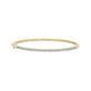 Stone and Strand 14K Yellow Gold Diamond Line Bangle Front Image