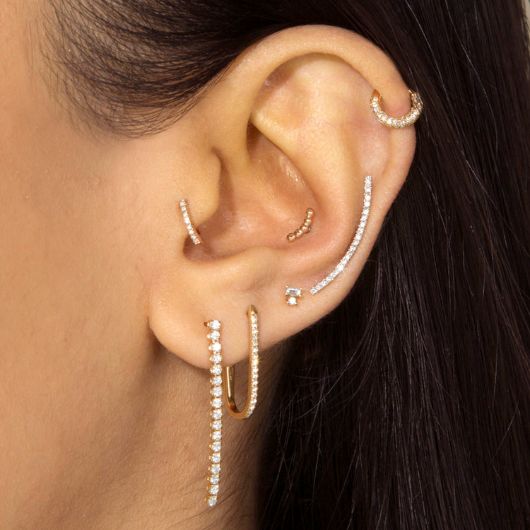 Diamond Line Earrings