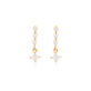 Diamond Line Princess Earrings