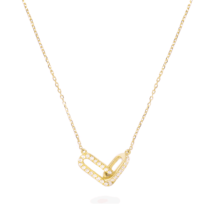 Large Diamond Linked Up Necklace