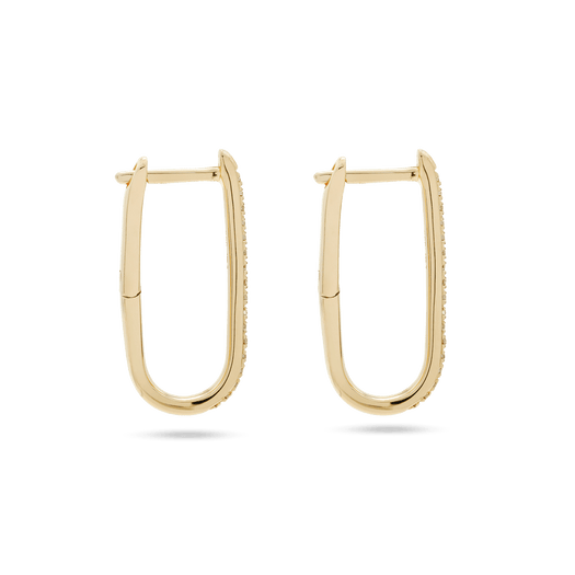 Small Diamond Oval Earrings – STONE AND STRAND