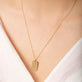 Dog Tag with Teeny Diamond Pendant