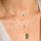 Dog Tag with Teeny Diamond Pendant