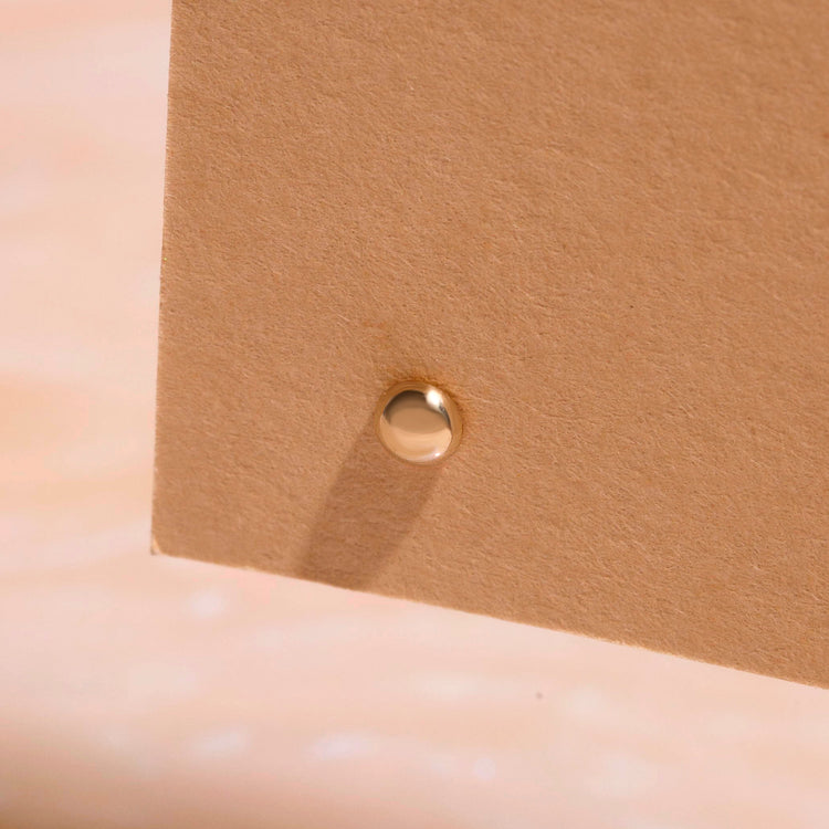 Domed Button Piercing Earring