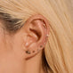 Domed Button Piercing Earring