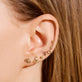 Domed Button Piercing Earring