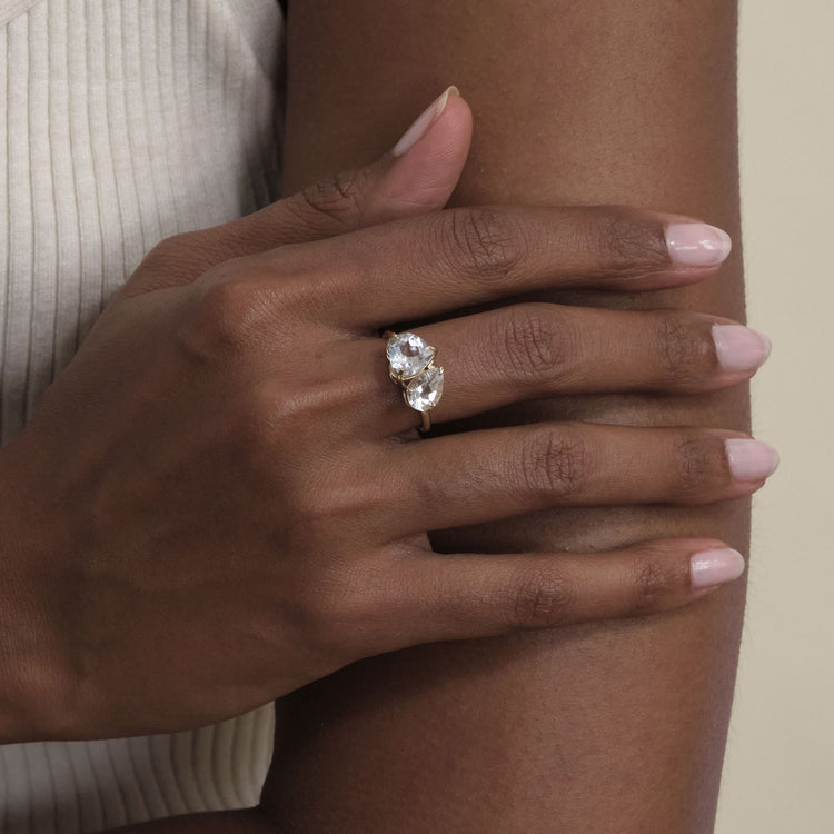 Double Click Toi Et Moi Topaz Ring