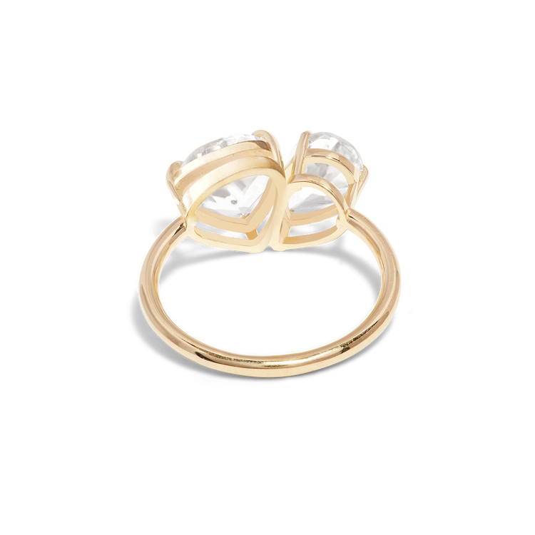 Double Click Toi et Moi Topaz Ring