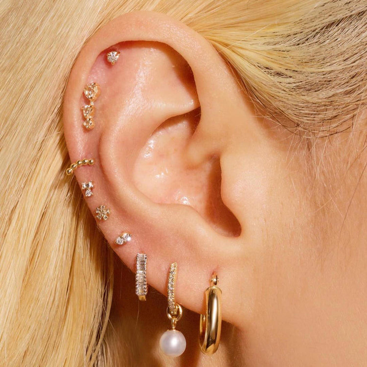 Top more than 270 double piercing hoop earrings latest
