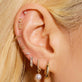 Double Diamond Piercing Earring