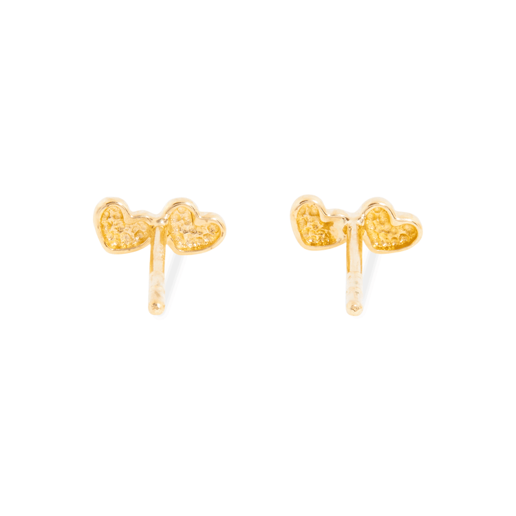 Double Love Gold Studs