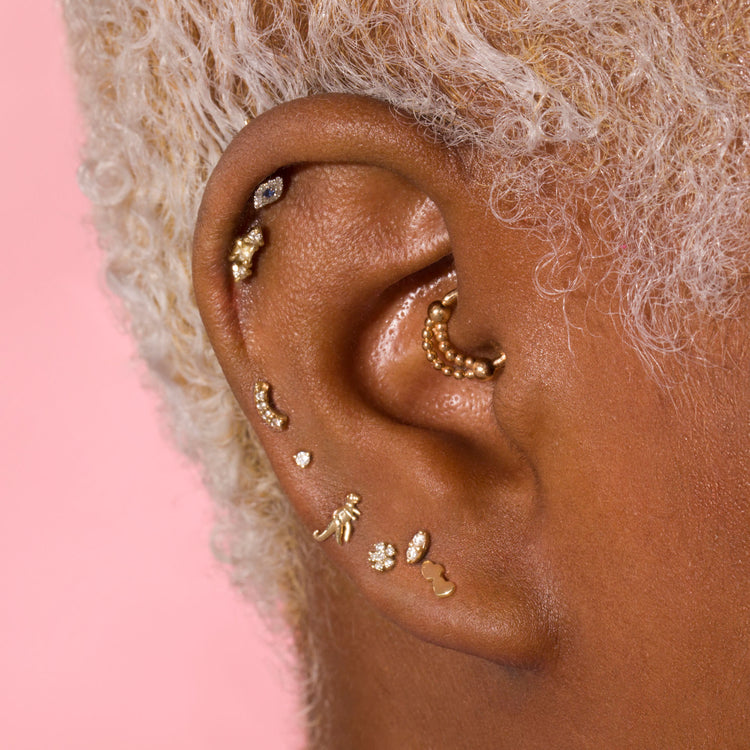 Double Love Gold Studs