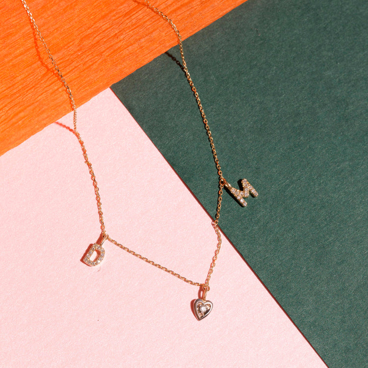 Double-Up Let's Get Personal Diamond Necklace