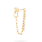 Stone and Strand 10K Yellow Gold Drop Shot Front to Back Diamond Earring Side Image