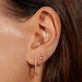 Drop Shot Front to Back Diamond Earrings