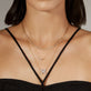 Drop Shot Diamond Tennis Necklace