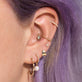 Diamond Bamboo Hoops