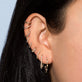 Diamond Bamboo Hoops