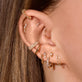 Ear to Ear Diamond Curve Studs