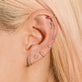 Ear to Ear Diamond Curve Studs
