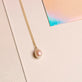 Elliptical Pearl Pendant Necklace